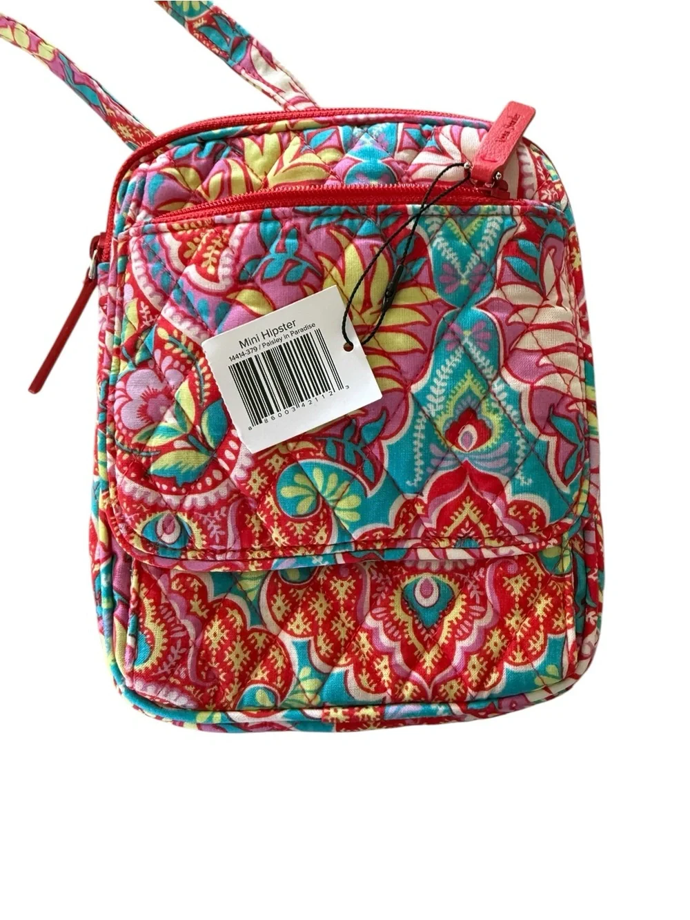 Vera Bradley Mini Hipster Crossbody Bag Paisley in Paradise Quilted Floral NWT